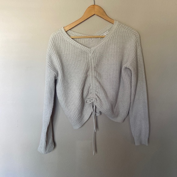 Tie front sweater - Picture 2 of 2